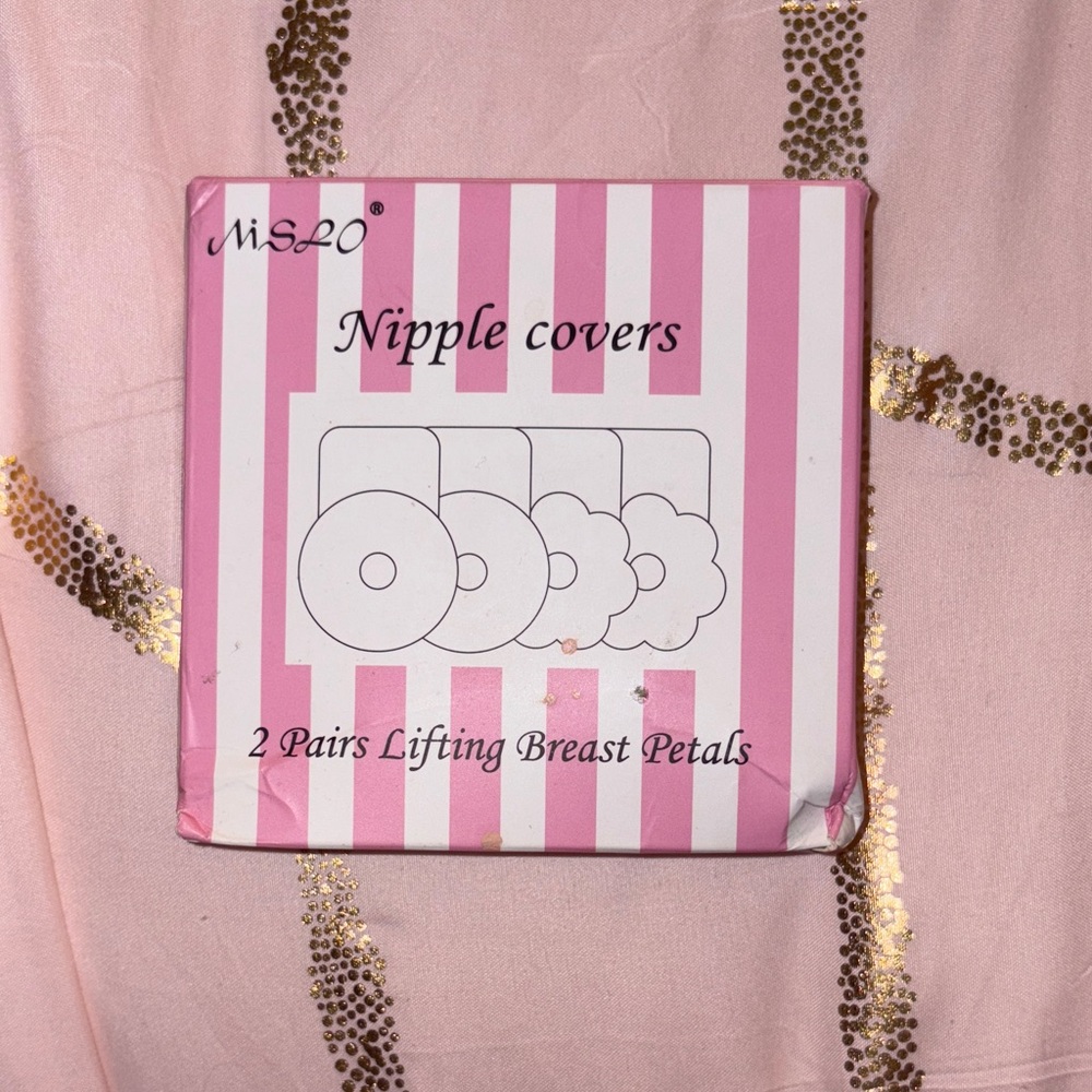 Pink and White Nipple Covers